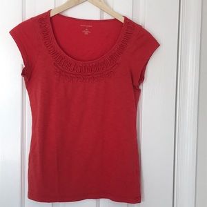 Banana Republic Coral Cotton Top